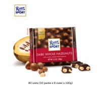 RITTER SPORT Dark Whole Hazelnuts 100g (80 Units Per Carton)