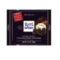 RITTER SPORT Fine Extra Dark Chocolate 73% 100g (11 Units Per Carton)